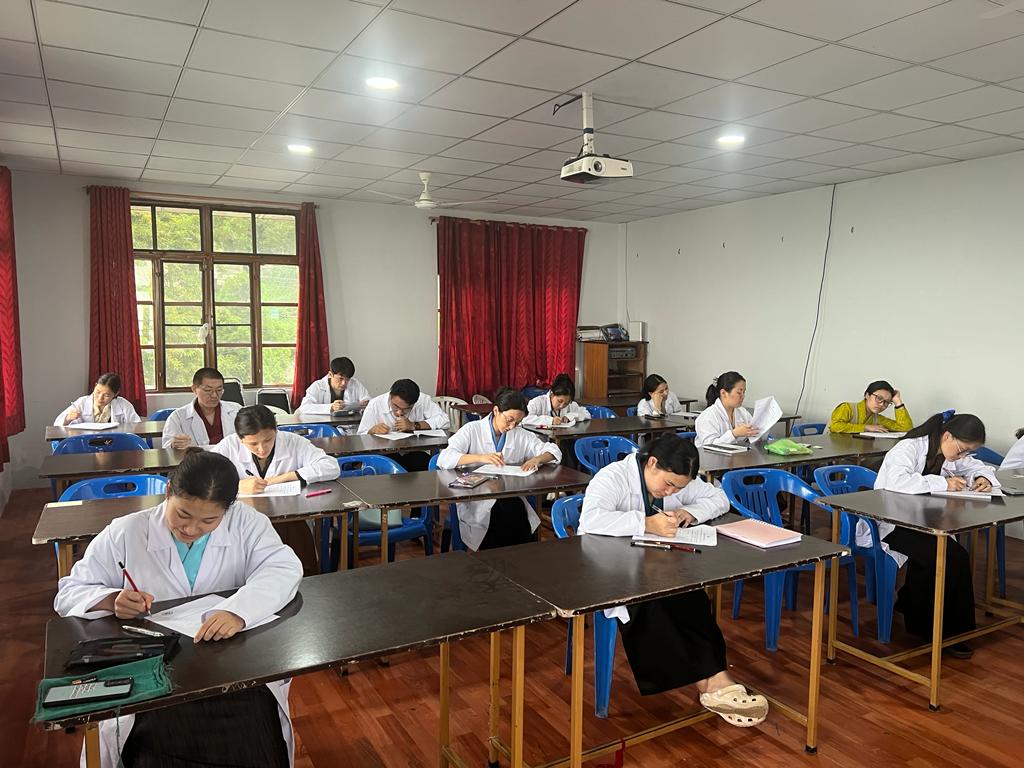 Read more about the article First Professional Students of B.S.R.M.S Academic Session 2022-2023 Successfully Completed Their First Term Exam at Men-Tsee-Khang Sowa-Rigpa College, Dharamshala